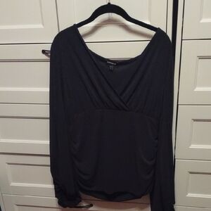 EXPRESS Bubble Long Sleeve Blouse